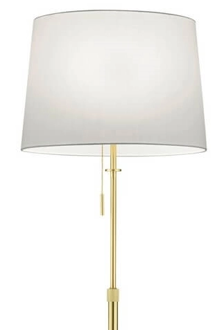 Podłogowa lampa sypialniana Lyon 409100308 złota biała