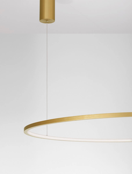 Lampa wisząca TOLUCA LE42779 Luces Exclusivas pierścień LED 58W 3000K złoty