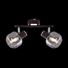 Przysufitowa lampa regulowana Pallo 54303-2 brąz przydymiona