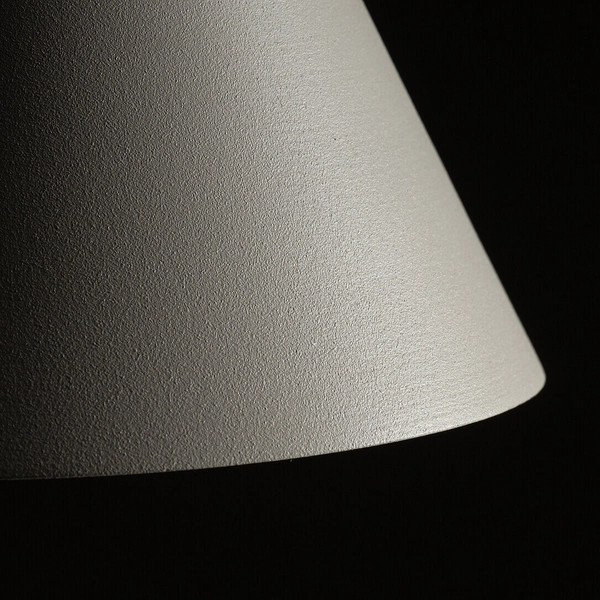 Stożkowa lampa zwieszana ZENITH 11455 jedwabisty szary