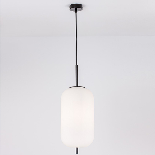 Wisząca lampa nowoczesna Marc LE42719 nad stół do jadalni szklana czarna
