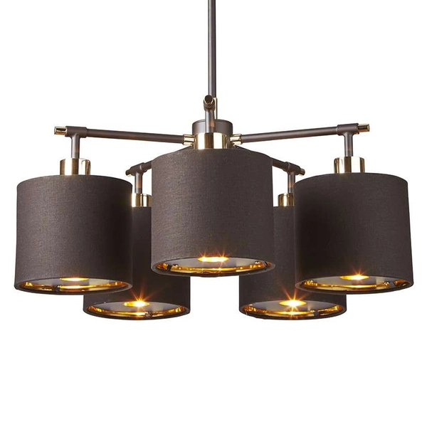 LAMPA sufitowa BALANCE BALANCE5-BRPB Elstead metalowa OPRAWA zwis wysięgniki brązowe polerowany mosiądz