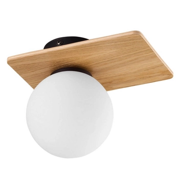 Drewniana lampa sufitowa Bianca 4540 TK Lighting bańka do kuchni biała