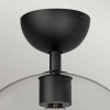 Lampa sufitowa na korytarz Jude ALM-JUDE-SF-MB-CL szklana czarna