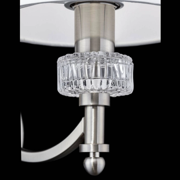 Kinkiet LAMPA ścienna ALICANTE MOD014WL-01N Maytoni abażurowa OPRAWA glamour nikiel