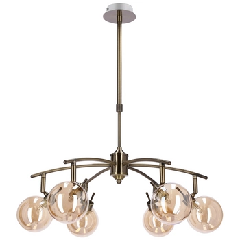 Żyrandol do salonu Lentini 36-16386 Candellux kule balls patyna