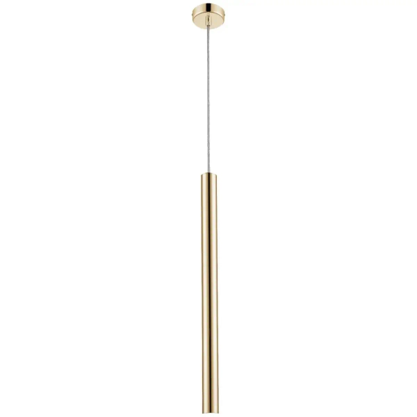 Minimalistyczna lampa zwis LOYA P0461-01A-K4K4 LED 5W 3000K tuba złoty