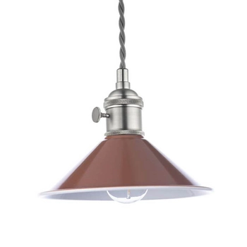 Retro lampa wisząca Hadano HAD0161-08 Dar Lighting  do pokoju chrom brązowa