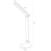 Ledowa lampa BIURKOWA 1913-BK LED 6W CCT regulowana czarna