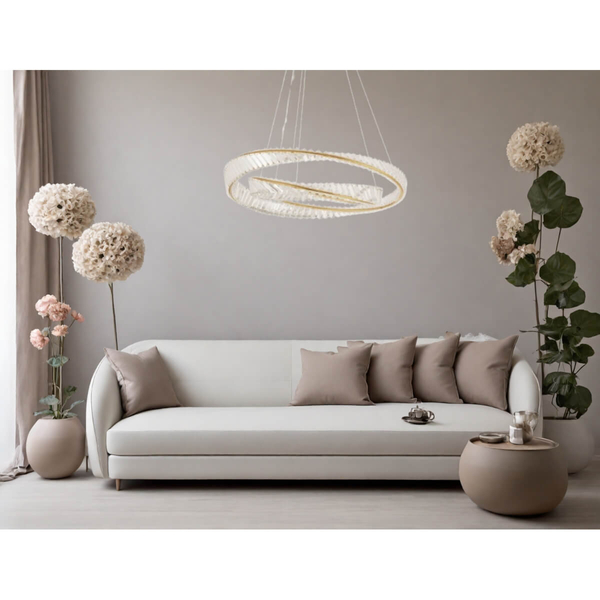Wisząca lampa jadalniana BAUTA LE42914 nad stół LED 70W 3500K złota