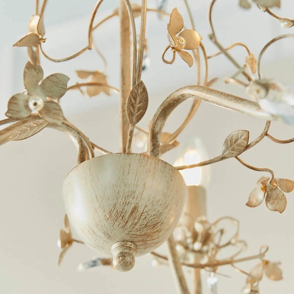 Wisząca lampa glamour Lullaby LULLABY-3CR złoty kremowy