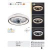 Wentylator z lampą LED Horacio czarny biały 71009 67W 3000-6000K CCT z pilotem