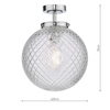 Kulista lampa ścienna Wayne WAY0150 szklana do łazienki IP44 chrom