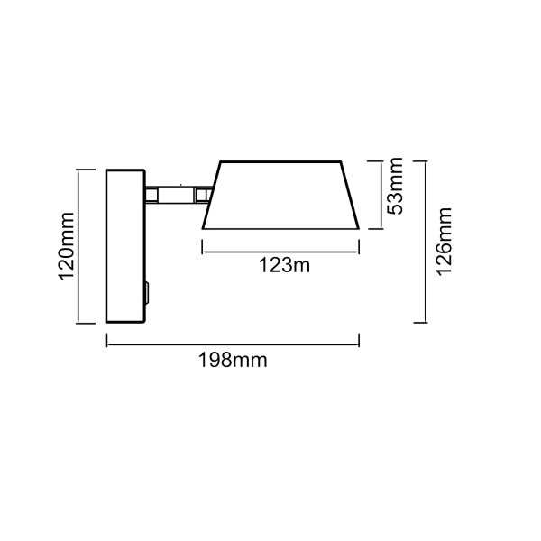 Kinkiet ścienny do salonu Timo OR86522 LED 6W 3000-6500K czarny