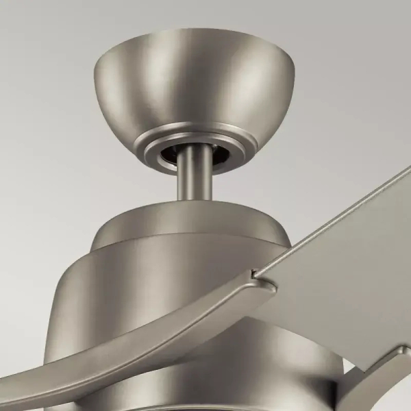 Lampa sufitowa z wentylatorem Zeus nikiel KLF-ZEUS-60-BN 12W 4000K