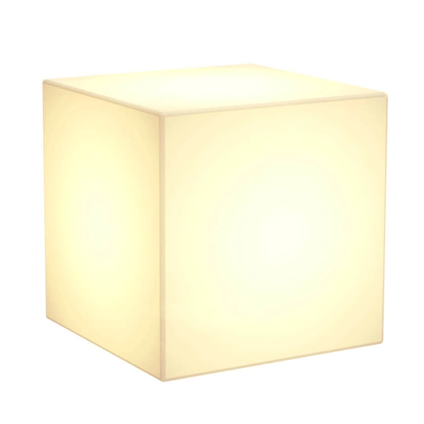 Kwadratowa lampa stojąca Cuby LUMCB020SSNW King Home LED 1W 3000-6500K IP65 biała