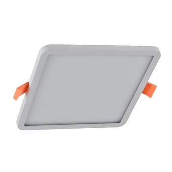 Kwadratowa lampa podtynkowa Slim LED 12W 4000K do łazienki biały