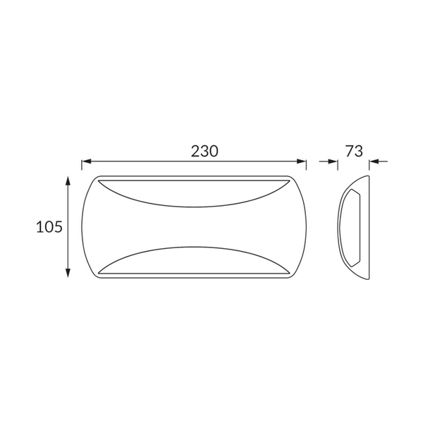 Hermetyczny kinkiet na ścianę Enduro 03876 Ideus LED 12W 4000K IP65 biały