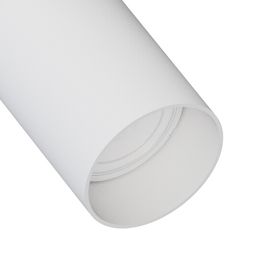 Biały downlight pokojowy Mono 7807 metalowa tuba kierunkowy spot