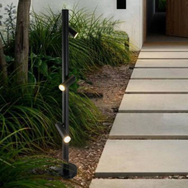 Stojąca lampa ogrodowa Gosen 9911 Shilo reflektorki IP54 antracyt