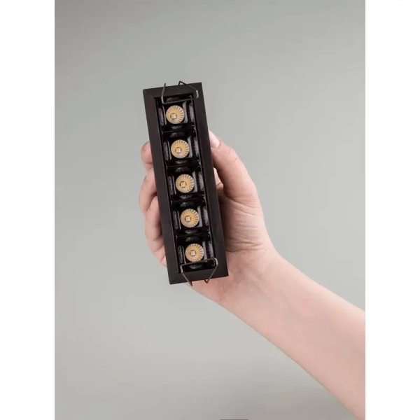 Lampa sufitowa podtynkowa CALINDA LE65121 LED 2W 3000K na taras IP32 czarny