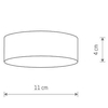 Plafon do salonu Lid Round 10411 Nowodvorski LED 15W 4000K okrągły biały