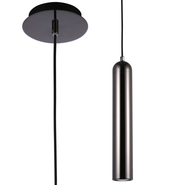 Kuchenna lampa zwisowa Tubo AZ1236 Azzardo tuba czarna chrom