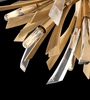 Półplafon QN-VIDA-9F designerski crystal kryształy do holu złoty
