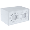 Prostokątna LAMPA sufitowa HADAR Q2 313133 Polux downlight metalowy regulowany biały