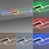Sufitowa lampa na pilot FELIX srebrna 14635-55 1xLED 45W 2700-5000K RGB zmienna barwa