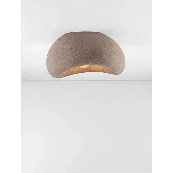Sufitowa lampa kopuła PALINZA LE45329 ściemnialna brązowa