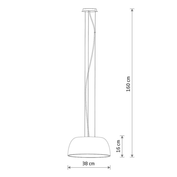 Lampa wisząca do jadalni Satellite 11225 Nowodvorski okrągła czarna