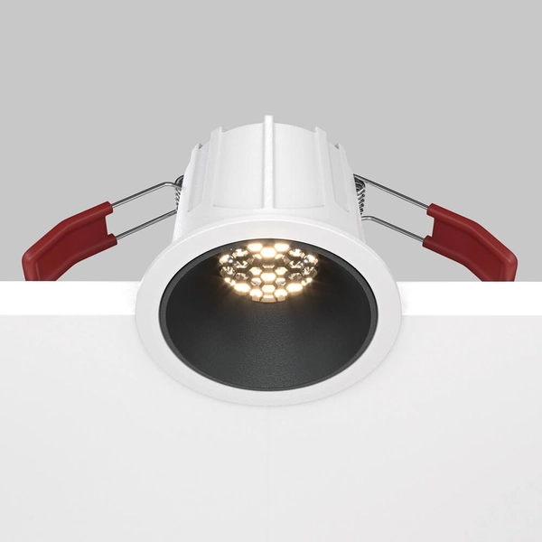 Lampa wpuszczana Alfa DL043-01-10W3K-D-RD-WB LED 10W 3000K biały czarny