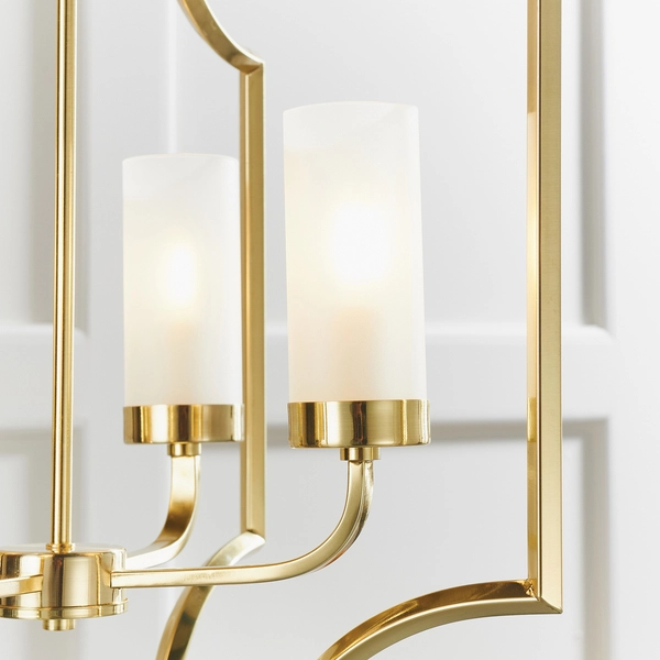 Lampa wisząca Edrea 81914 Endon metalowa glamour mosiądz