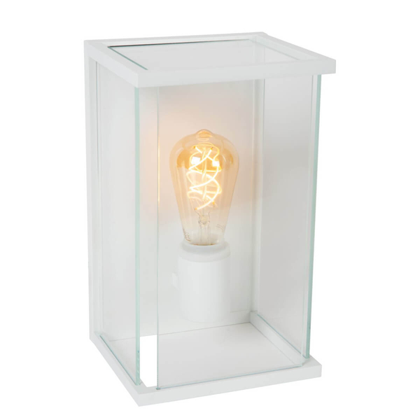 Elewacyjna lampa ścienna Claire 27883/01/31 IP54 szklany biały