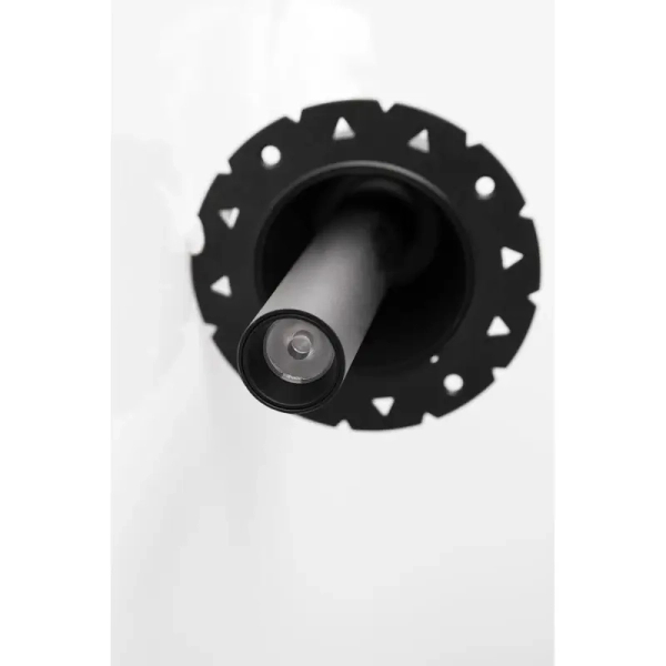 Podtynkowa lampa sufitowa PELIQUE LE65135 LED 9W 3000K tuba czarna