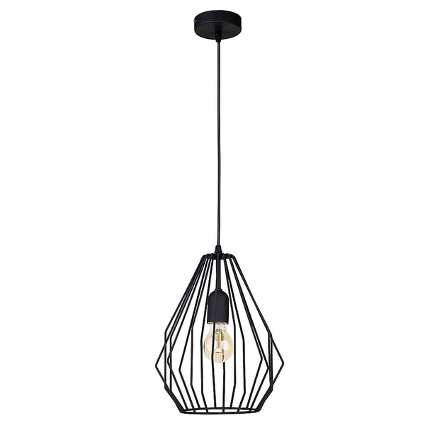 Geometryczna klatka lampa wisząca Brylant 2257 TK Lighting metalowa czarna