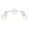 Druciana LAMPA sufitowa XARA I 54802W-2 Globo metalowa OPRAWA industrialny plafon reflektorki białe