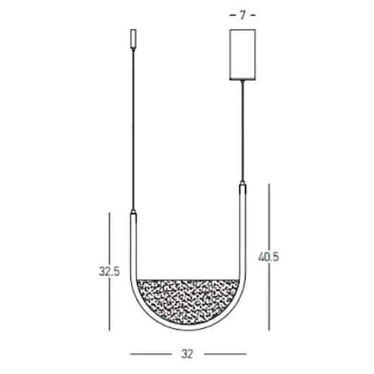 Pojedyncza lampa wisząca 23166 LED 20W 3000-4000K jasno szary