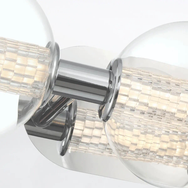 Ścienna lampa Atomo QN-ATOMO-3W-PC LED 13W 3000K IP44 bubble srebrny
