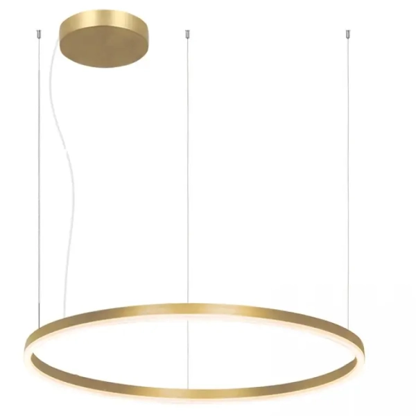 Wisząca nad stołem lampa 22240 LED 57W 3000K do jadalni ring złoty