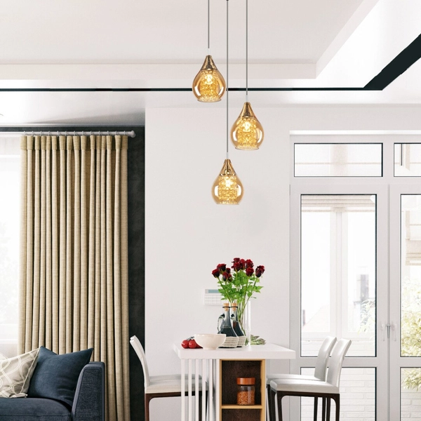 Glamour LAMPA wisząca CASSANDRA 6659 Rabalux szklany zwis kaskada bursztynowa