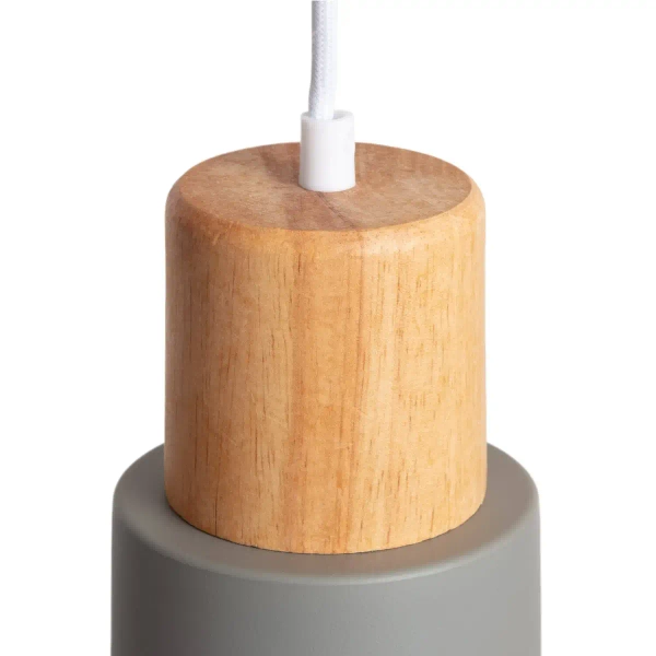 Podłużna lampa wisząca Vita ABR-ZE27-VITA-S nowoczesna szara