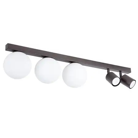 Lampa potrójna sufitowa Tavira 41269 regulowane tubki białe brązowe
