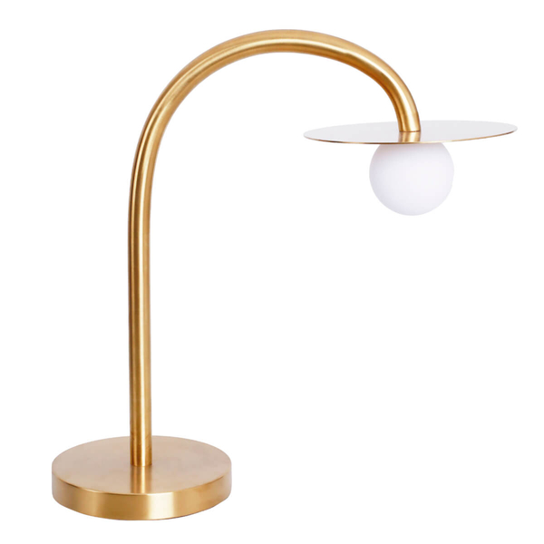 Stołowa lampka kulista Enigma T0054 Maxlight LED 2W 3000K do salonu złota