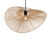 Ekologiczna lampa wisząca nad stół LAURINE R36161026 czarny brązowy