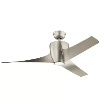 Lampa LED z wiatrakiem Phree nikiel KLF-PHREE-56-BN 10W 4000K na pilot