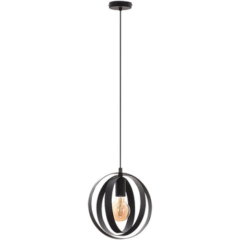 Wisząca lampa jadalniana Cortado 5360 czarna klatka nad stół rings