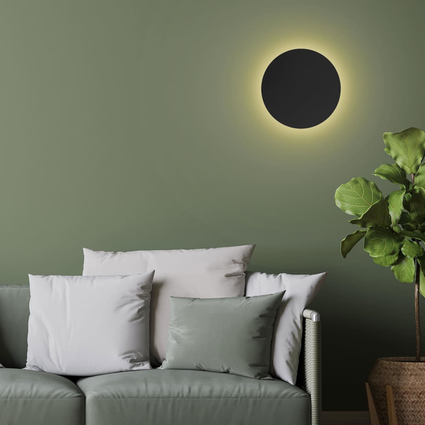 Kinkiet w kształcie księżyca Luna 6013 TK Lighting okrągły metalowy czarny