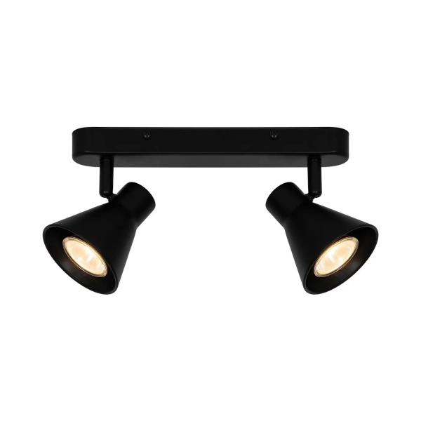Metalowa lampa sufitowa Eik 45770103 regulowane reflektorki czarny
